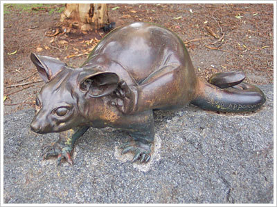 Possum statue